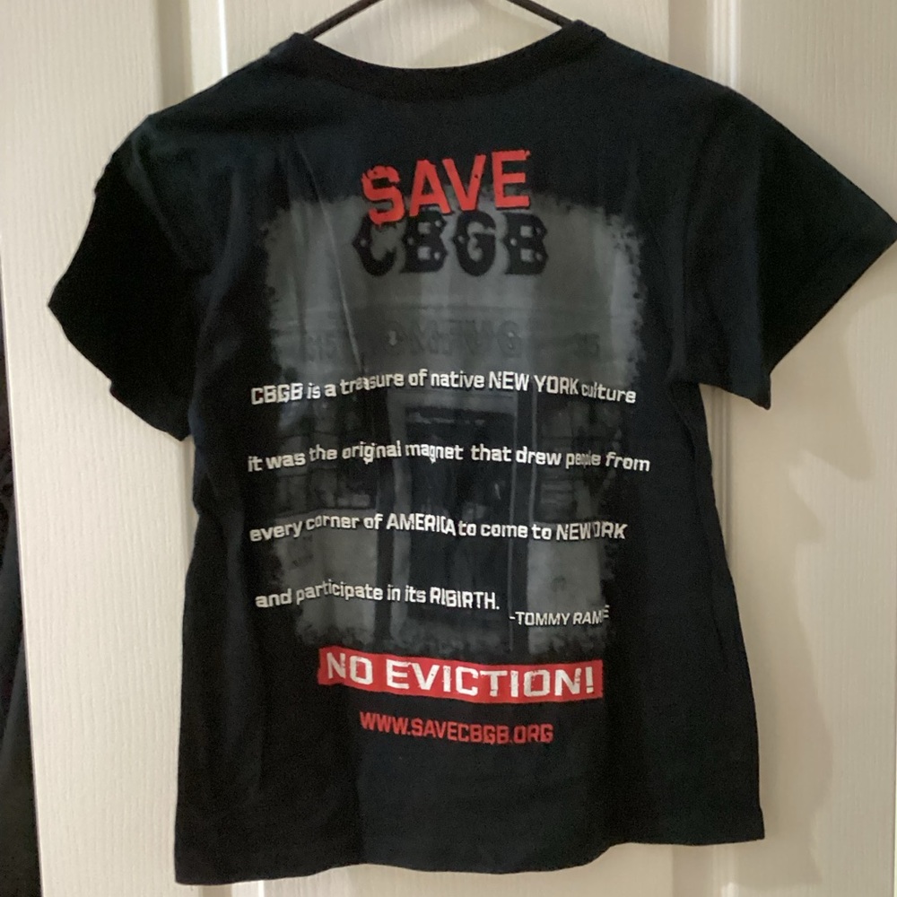 NWOT Authentic SAVE CBGB T-Shirt. - Picture 2 of 4